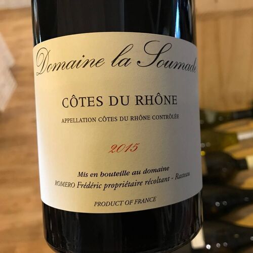 Vin du RHÔNE - Côtes-du-Rhône - Rasteau - Domaine la Soumade